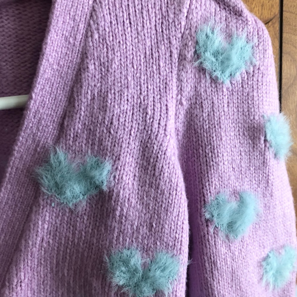 For Love and Lemons Pink Scarlett Cardigan Sweater Top FL&L S EUC β€οΈπ - Picture 6 of 10
